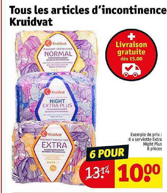 articles d'incontinence krudvat