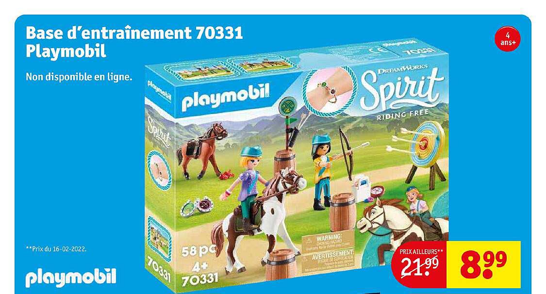 base d'entraînement 70331 playmobil