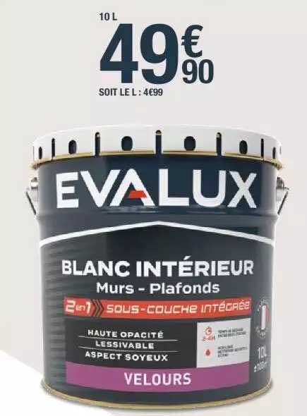 Blanc Intérieur Murs - Plafonds Evalux
