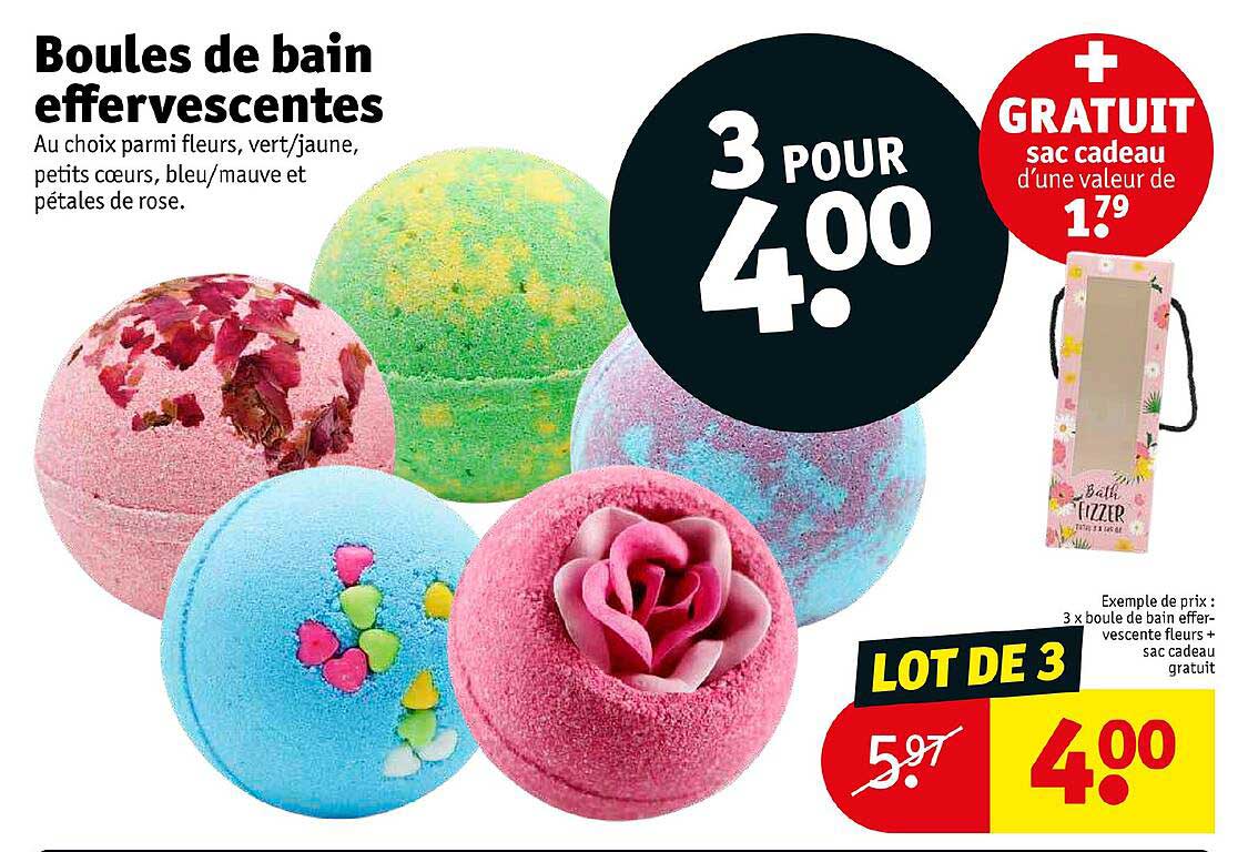 boules de bain effervescentes