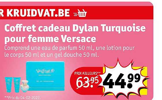 coffret cadeau dylan turquoise pour femme versace