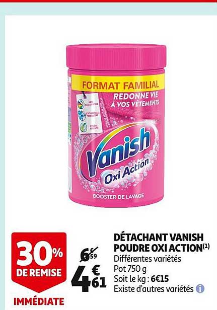 Détachant Vanish Poudre Oxi Action