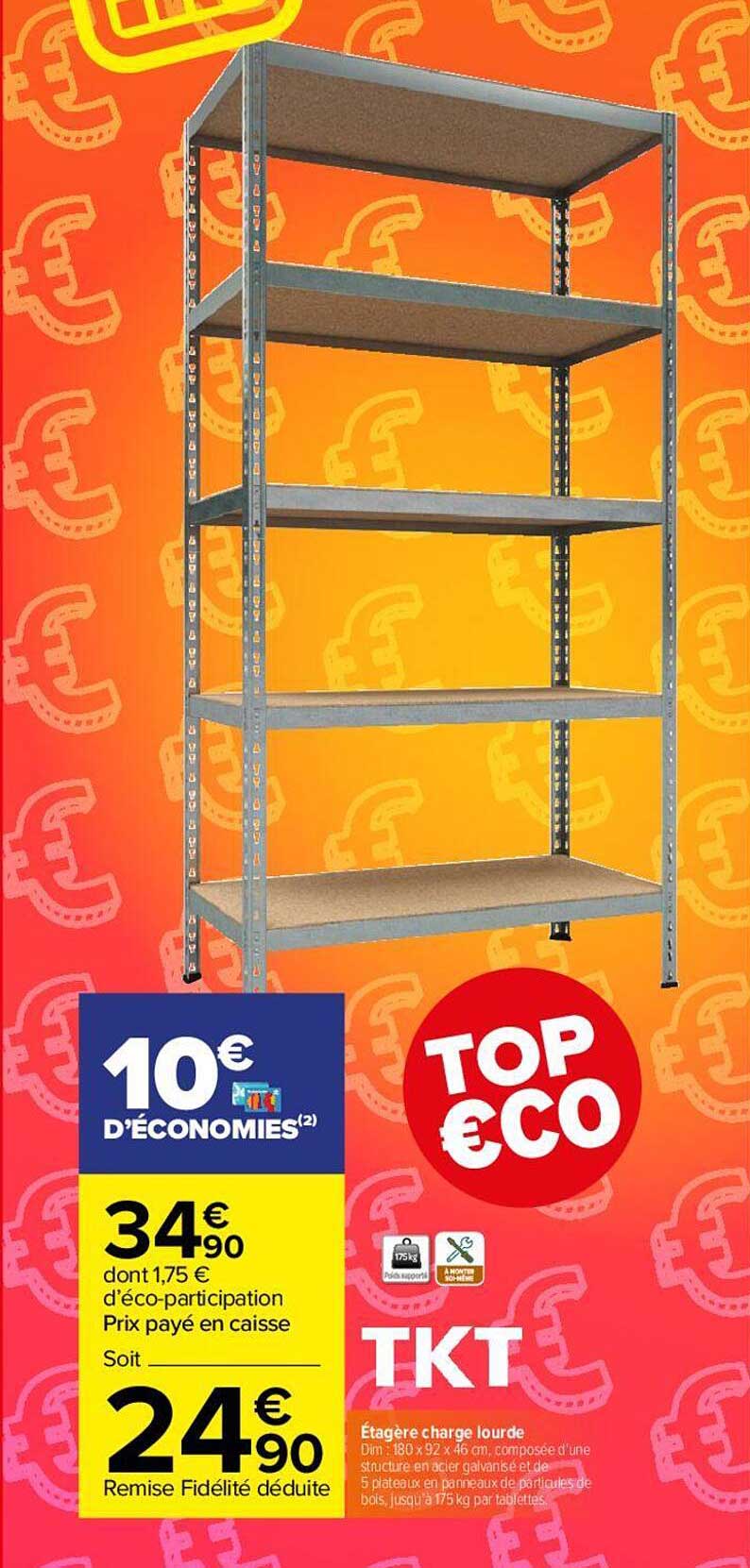 étagère à charge lourde