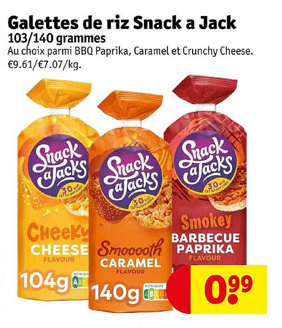 galettes de riz snack à jacks