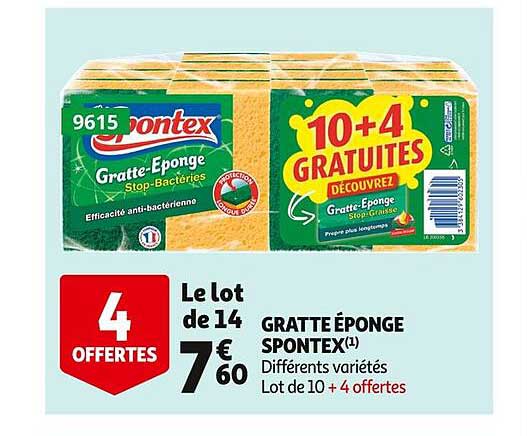 gratte éponge spontex