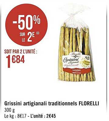grissini artigianali traditionnels florelli
