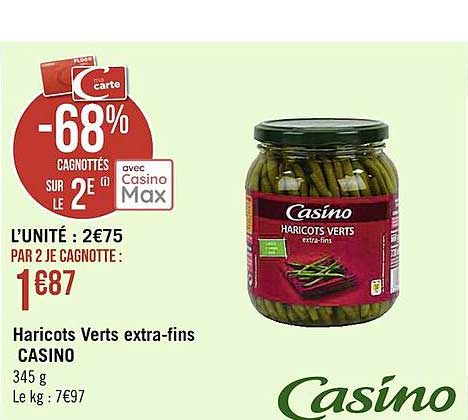 haricots verts extra-fins casino