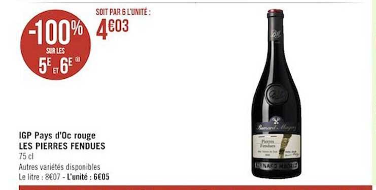 igp pays d'oc rouge les pierres fendues