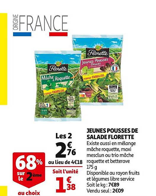 jeunes pousses de salade florette
