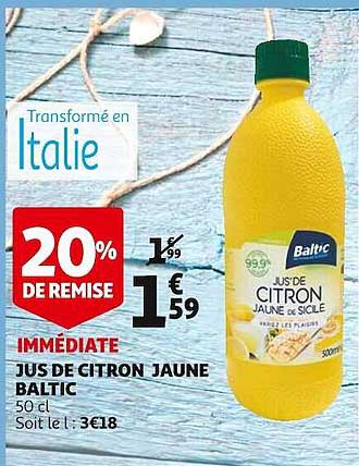 Jus De Citron Jaune Baltic
