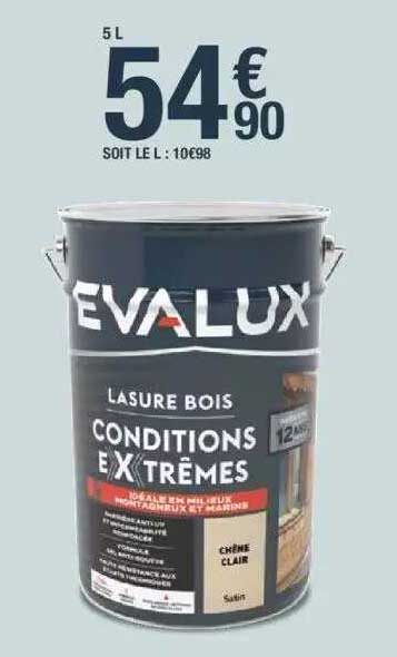 lasure bois conditions extrêmes evalux