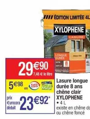 lasure longue durée 8 ans chêne clair xylophène