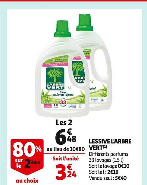 lessive l'arbre vert