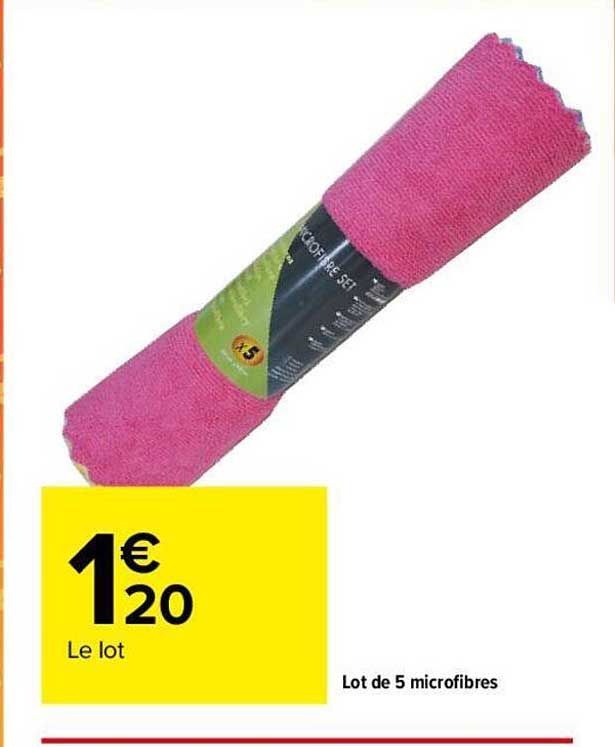 Lot De 5 Microfibres