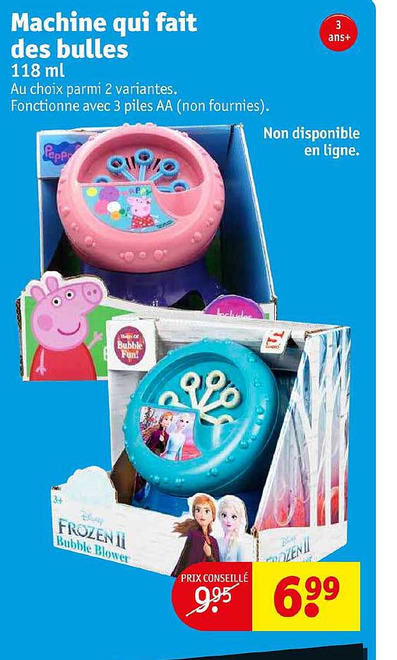 machine qui fait des bulles