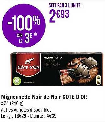 Mignonnette Noir De Noir Côte D'or