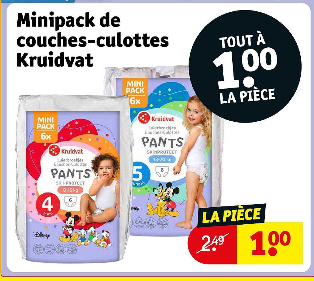 minipack de couches-culottes kruidvat