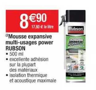 mousse expansive multi-usages power rubson