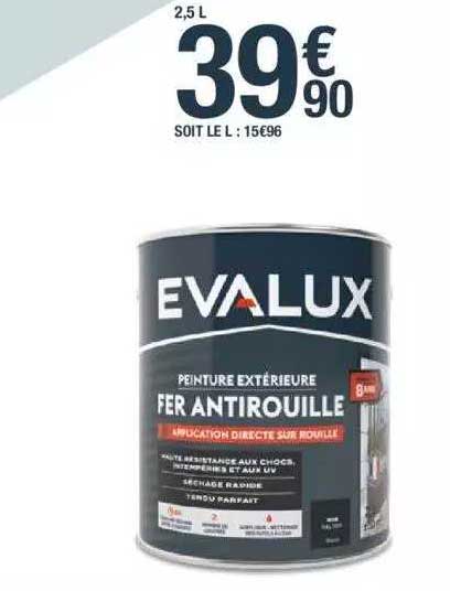 peinture extérieur fer antirouille evalux