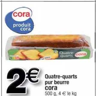 quatre-quarts pur beurre cora