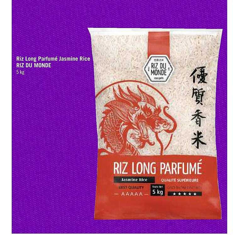riz long parfumé jasmine rice riz du monde