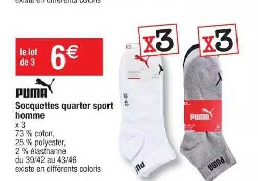 socquettes quarter sport homme puma