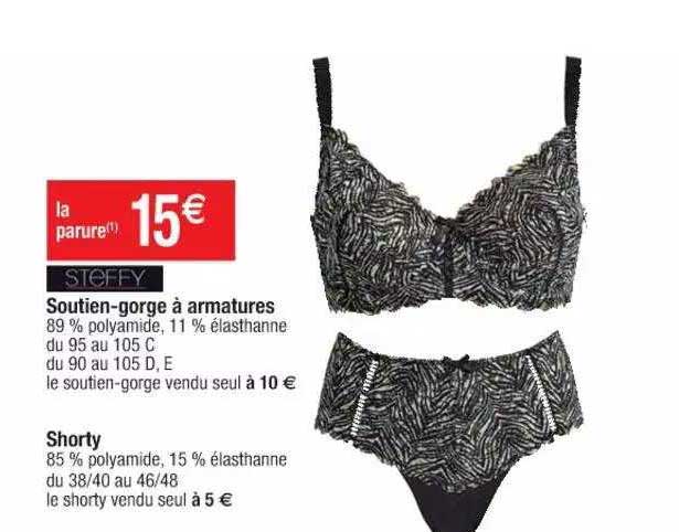 soutien-gorge à armatures, shorty steffy