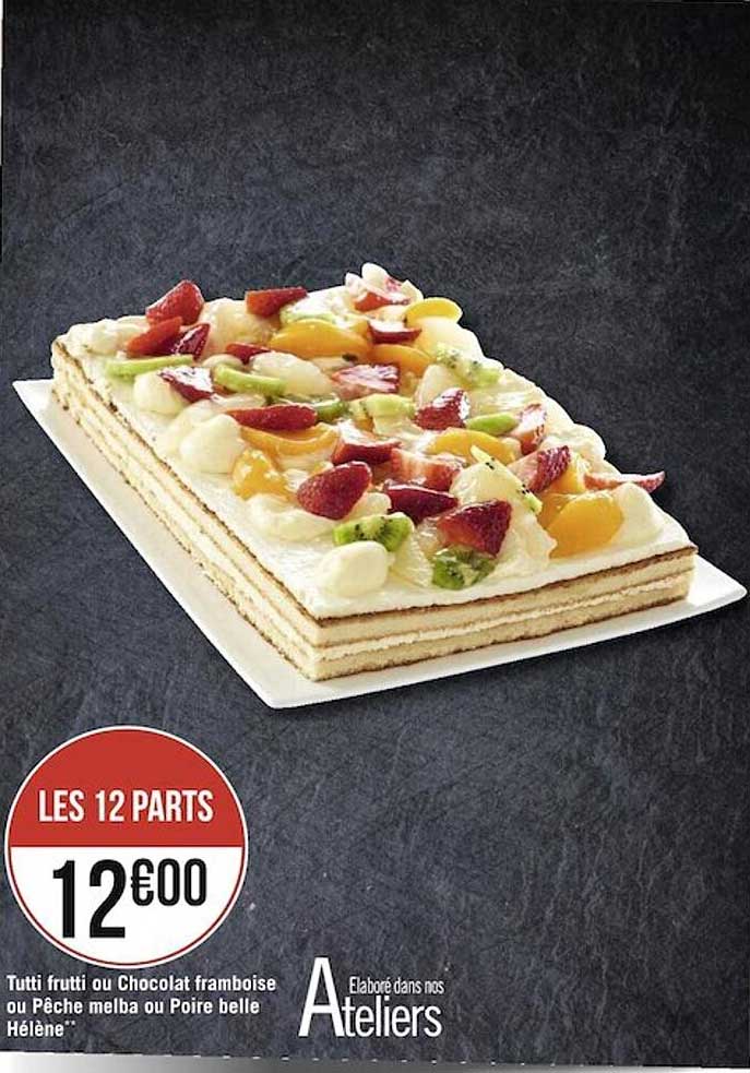 tutti frutti ou chocolat framboise ou pêche melba ou poire belle hélène