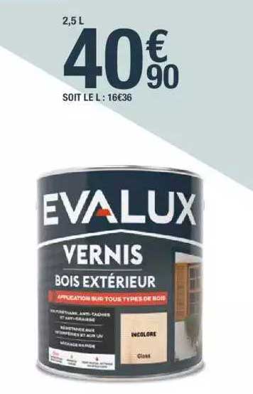 Vernis Bois Extérieur Evalux