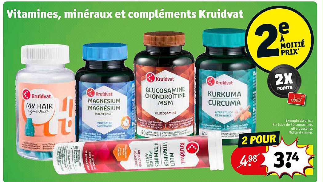vitamines, minéraux et compléments krudvat