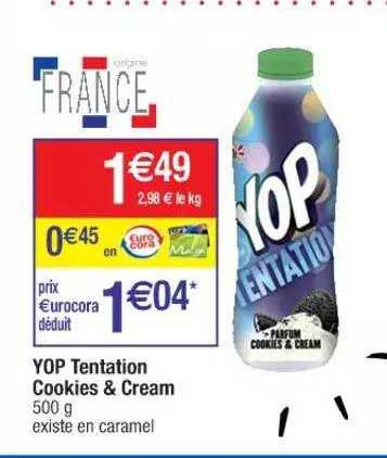 yop tentation cookies & cream