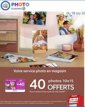 40 Photo 10 X 15 Offerts