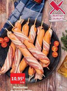 Brochettes De Knack Lardée