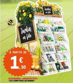 accessoires «jardin en fête» "les comptoirs du monde"