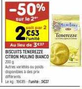 biscuits tenerezze citron mulino bianco