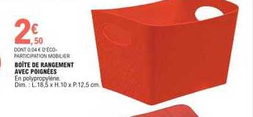 Boîte De Rangement Avec Poignées