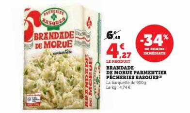 brandade de morue parmentier pêcheries basques