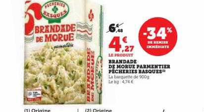 brandade de morue parmentier pêcheries basques