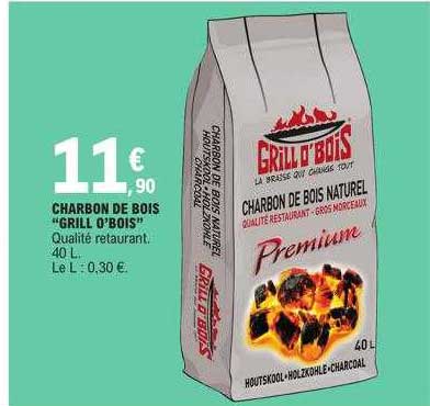 charbon de bois "grill o'bois"
