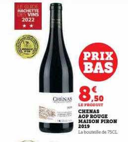 chênas aop rouge maison piron 2019