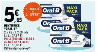dentifrice "oral-b"