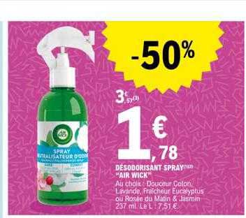 désodorisant spray "air wick"