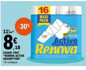 essuie-tout "renova active absorption"