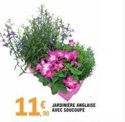 jardinière anglaise avec soucoupe