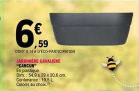 jardinière cavalière "cancun"