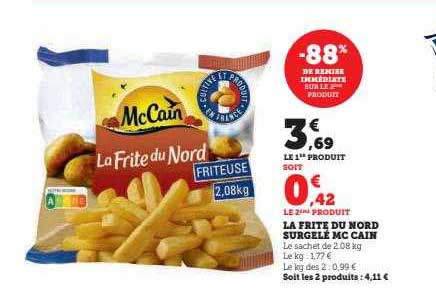 la frite du nord surgelé mc cain