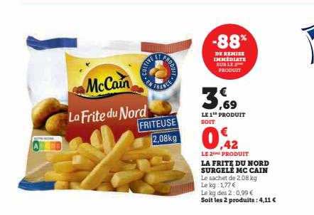 la frite du nord surgelé mc cain