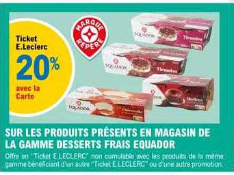 La Gamme Desserts Frais équador