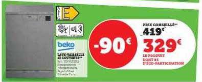 Lave-vaisselle 13 Couverts Beko