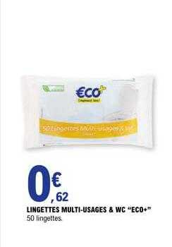 lingettes multi-usages & wc "éco+"